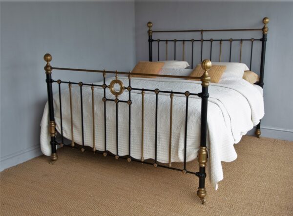 6ft Victorian  Brass & Iron Bedstead – Ref. 9723B72