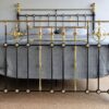 5ft6 Victorian Brass & Iron Bedstead – Ref. 9661B66 - Image 3