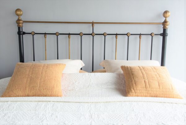 6ft Victorian  Brass & Iron Bedstead – Ref. 9723B72 - Image 4