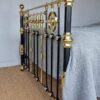 5ft6 Victorian Brass & Iron Bedstead – Ref. 9661B66 - Image 5