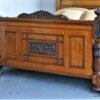 5ft Victorian Oak and Burr Walnut Bedstead – Ref. 96014W60 - Image 2