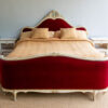 5ft6 Antique French Painted & Upholstered Bedstead – Ref. 96611W66 - Image 2