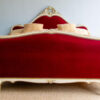 5ft6 Antique French Painted & Upholstered Bedstead – Ref. 96611W66 - Image 3
