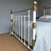 5ft Victorian Brass & Iron Bedstead – Ref. 96023B60 - Image 5