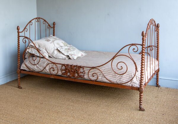 3ft Antique French Folding Iron Day Bed – Ref. 9365DI36