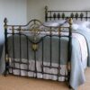 4ft6 Victorian Brass & Iron Bedstead – Ref. 95415B54