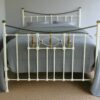 4ft6 Victorian Brass & Iron Bedstead – Ref. 7034B54 - Image 2