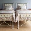 3ft Victorian Matched Pair of Brass & Iron Bedsteads – Ref. 9364B36PR - Image 2