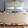 5ft Antique French Painted & Upholstered Bedstead – Ref. 96029W60 - Image 2