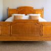 5ft6 Antique Victorian Birds Eye Maple Bedstead – Ref. 9666W66 - Image 2