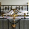 4ft6 Victorian Brass & Iron Bedstead – Ref. 95415B54 - Image 3
