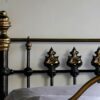 4ft6 Victorian Brass & Iron Bedstead – Ref. 95415B54 - Image 4