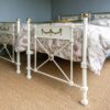 3ft Victorian Matched Pair of Brass & Iron Bedsteads – Ref. 9364B36PR - Image 5