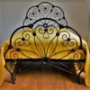 4ft6 Victorian Iron Bedstead – Ref. 95448C54 - Image 2