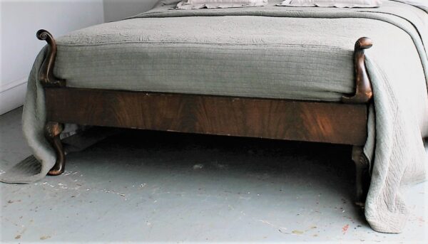 4ft6 Antique Mahogany Bedstead – Ref. 95411W54 - Image 3