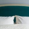 5ft Antique French Painted & Upholstered Bedstead – Ref. 9609WU60X75 - Image 4