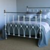 4ft6 Genuine Victorian Brass & Iron Bedstead – Ref. BA 7031B54