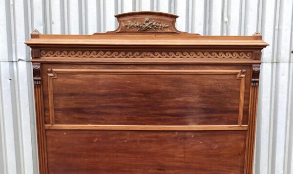 4ft6 Antique French Cherry Wood Bedstead – Ref. BA 9542W54 - Image 3