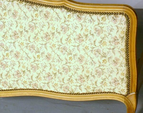 5ft Antique French Beech, Upholstered Bedstead – Ref. 9607WU60X75 - Image 6