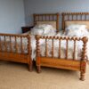 3ft Antique Victorian Matched Pair of Satin Wood Bedsteads – Ref. 93622W36P