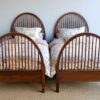 3ft Antique Edwardian Matched Pair of Mahogany Bedsteads – Ref. 93615W36PR - Image 2