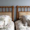 3ft Antique Victorian Matched Pair of Satin Wood Bedsteads – Ref. 93622W36P - Image 4
