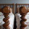3ft Antique Victorian Matched Pair of Satin Wood Bedsteads – Ref. 93622W36P - Image 6