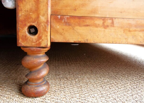 3ft Antique Victorian Matched Pair of Satin Wood Bedsteads – Ref. 93622W36P - Image 7