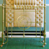 3ft6 Antique Victorian All Brass Half-tester Bedstead – Ref. BA 5314 A42 - Image 2