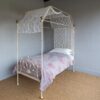 3ft Victorian Iron Four-poster Bedstead – Ref. 9365C36 - Image 8