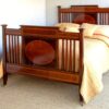 5ft Edwardian Mahogany & Inlaid Bedstead – Ref. 96033W60