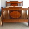 5ft Edwardian Mahogany & Inlaid Bedstead – Ref. 96033W60 - Image 2