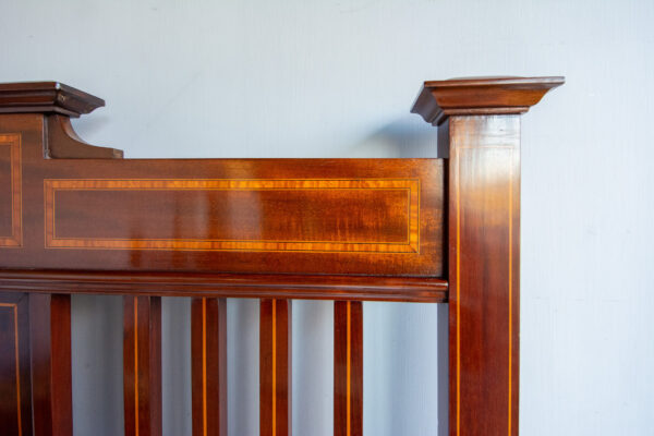 5ft Edwardian Mahogany & Inlaid Bedstead – Ref. 96033W60 - Image 6