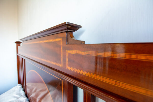 5ft Edwardian Mahogany & Inlaid Bedstead – Ref. 96033W60 - Image 7